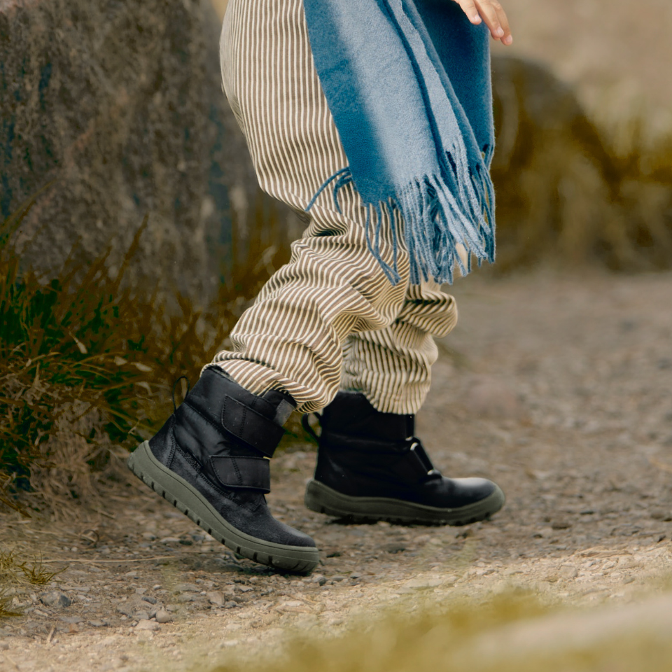 TEX-Stiefel aus Nylon mit strapazierfähigen Lederdetails