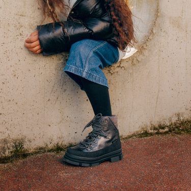 Chunky TEX Schnürstiefel