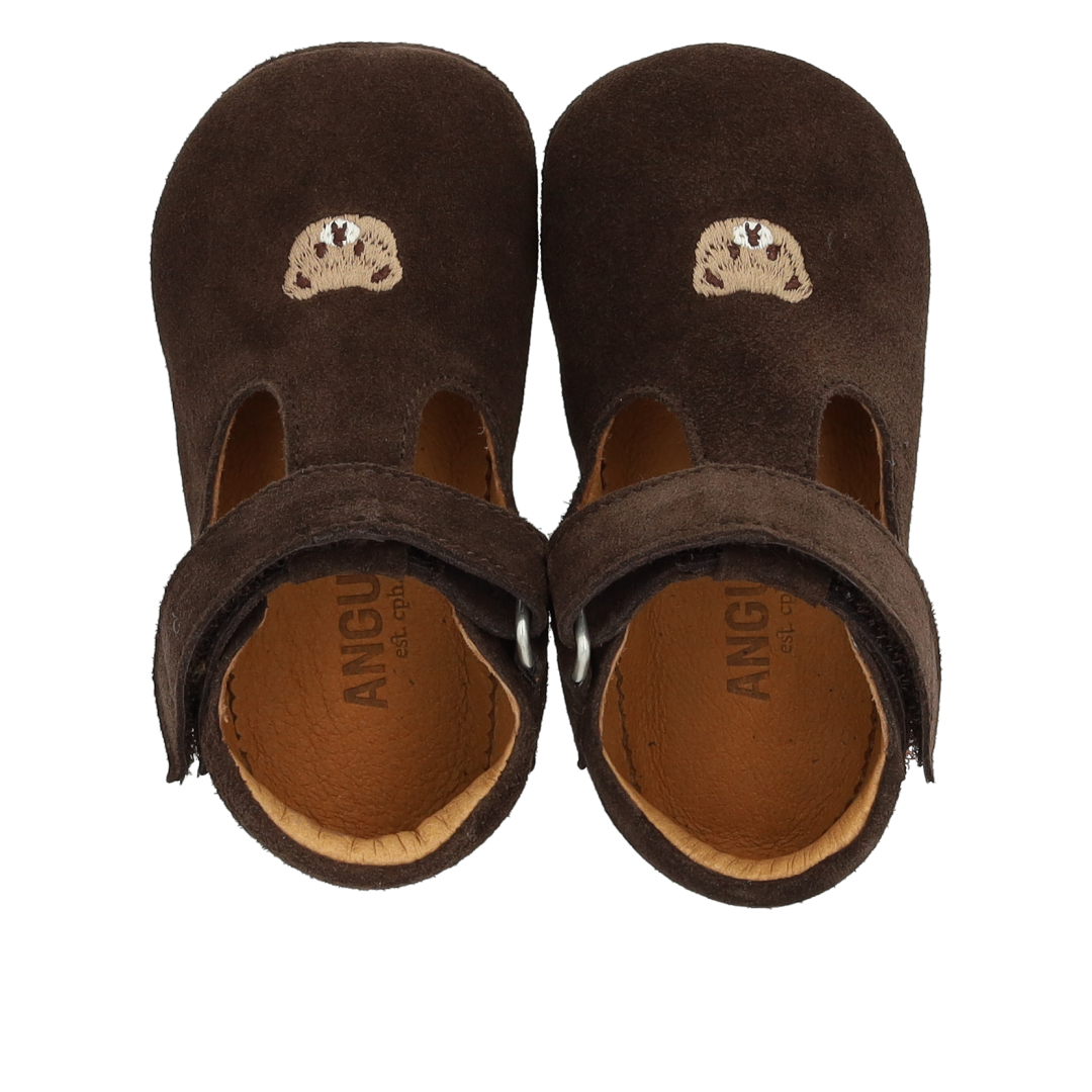 Lauflernschuh mit Teddybär-Stickerei