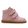 Anfängerschuhe mit Herzprint und Klettverschluss