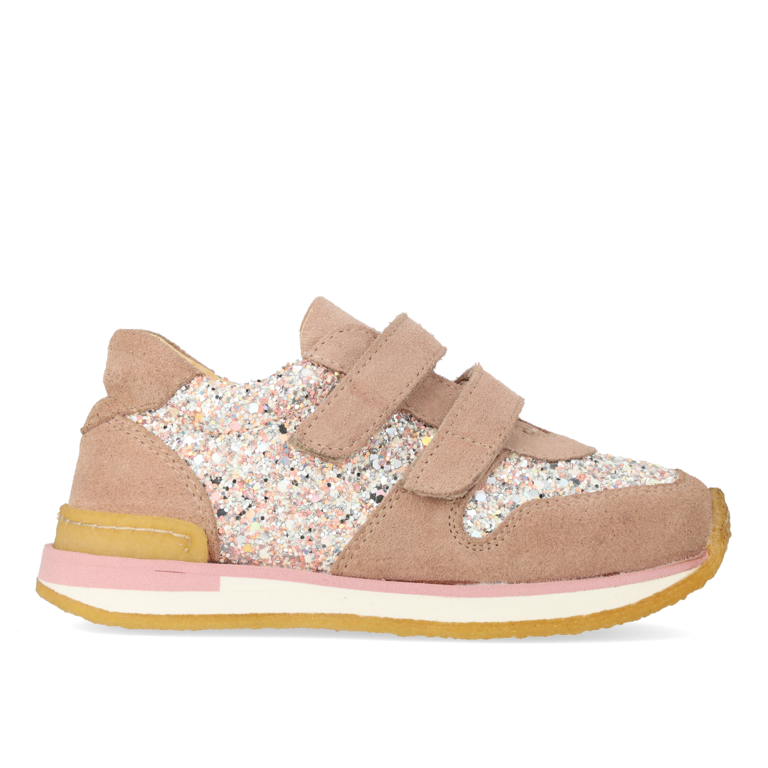 Glitzersneaker mit Klettverschluss