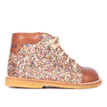 Klassische Schnürschuhe für Anfänger mit funkelndem Glitzer