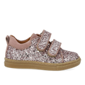 Funkelnde Glitzer-Sneaker mit Wildlederkanten