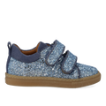 Funkelnde Glitzer-Sneaker mit Wildlederkanten
