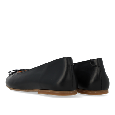 Ballerina aus Leder mit Schleifendetail