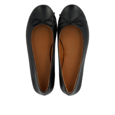 Ballerina aus Leder mit Schleifendetail