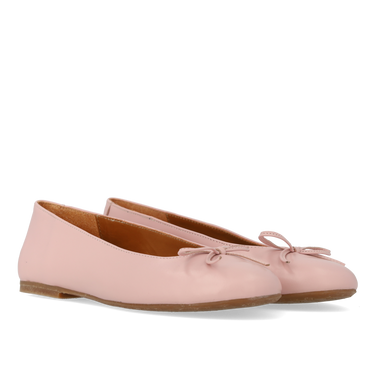 Ballerina aus Leder mit Schleifendetail