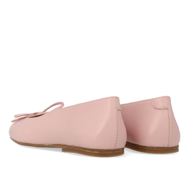 Ballerina aus Leder mit Schleifendetail