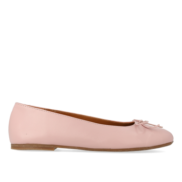 Ballerina aus Leder mit Schleifendetail