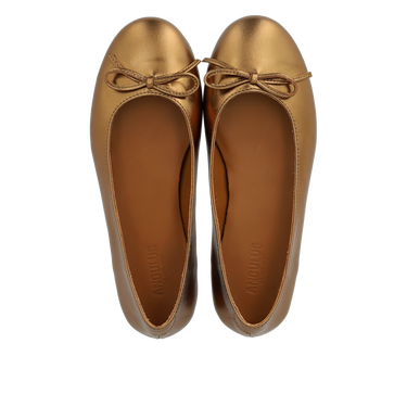 Ballerina aus Leder mit Schleifendetail