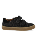 Sportliche Klett-Sneaker in funkelndem Glitzer