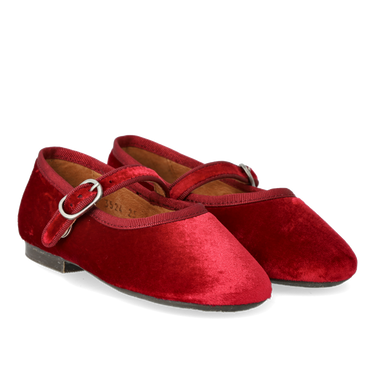 Mary Jane Ballerina aus weichem Veloursleder