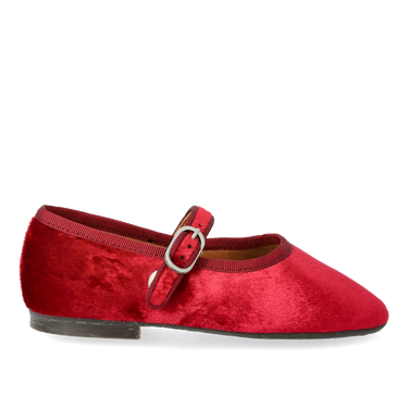 Mary Jane Ballerina aus weichem Veloursleder