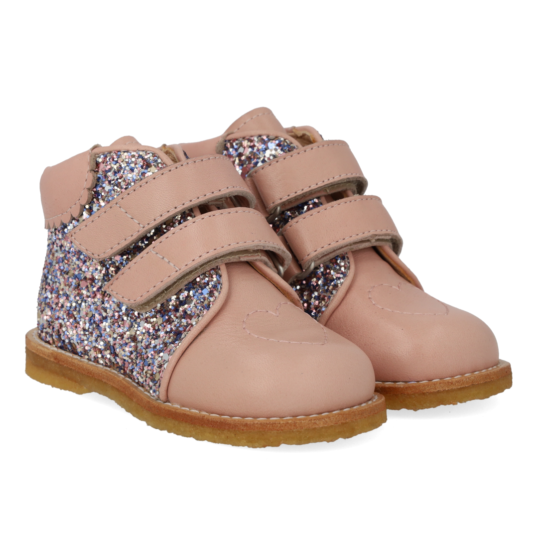 Klettstiefel mit Glitzer