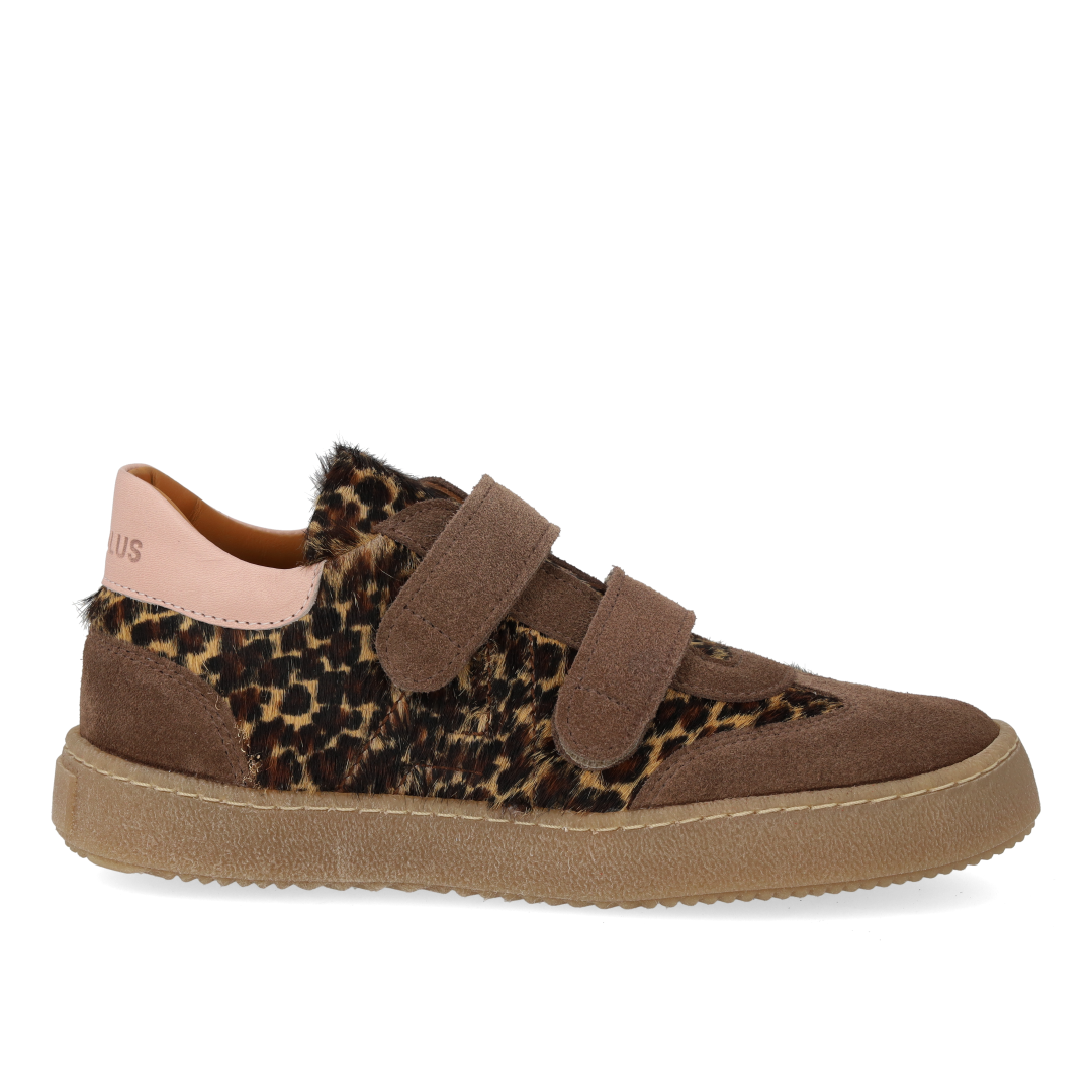 Court-Style-Sneaker mit Ponyfell