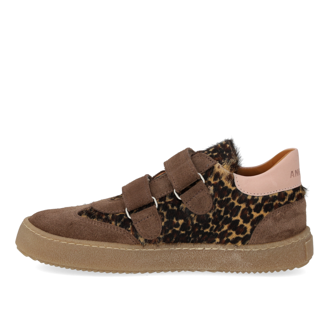Court-Style-Sneaker mit Ponyfell