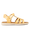 Sandale mit T-Riemen und Klettverschluss