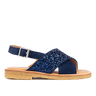 Angulus Cross-Sandale mit funkelndem Glitzer-Detail