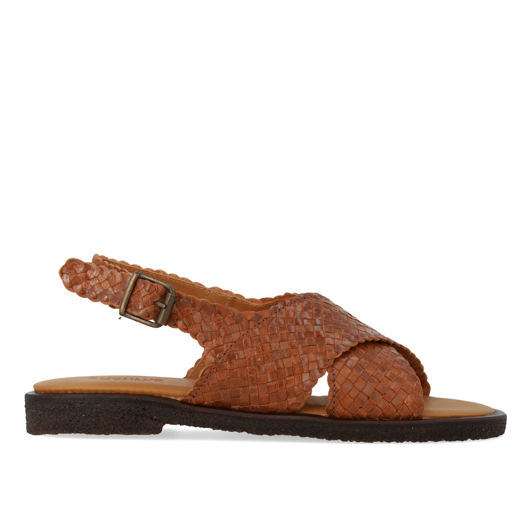 Handgeflochtene Riemchensandale