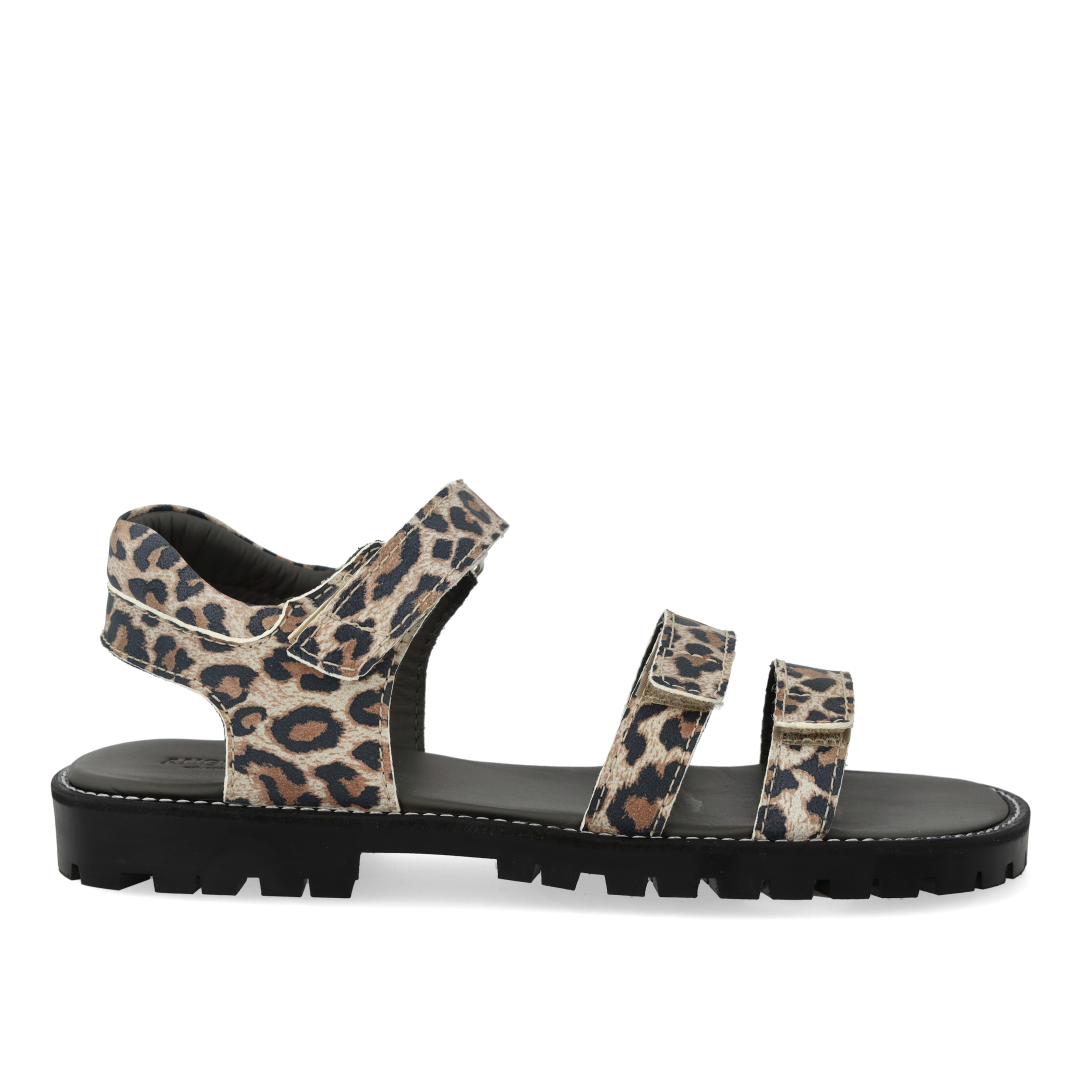 Sandal mit dreifachem Klettverschluss