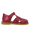 Sandale mit geschlossener Spitze und Blumenverzierung