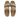 riemchensandale mit funkelndem glitzer