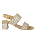 riemchensandale mit funkelndem glitzer