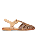 Klassische Fisherman’s-Sandale mit funkelndem Glitzer