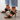 Handgeflochtene Sandale mit Absatz