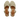 Handgeflochtene Sandale mit skulpturalem Absatz
