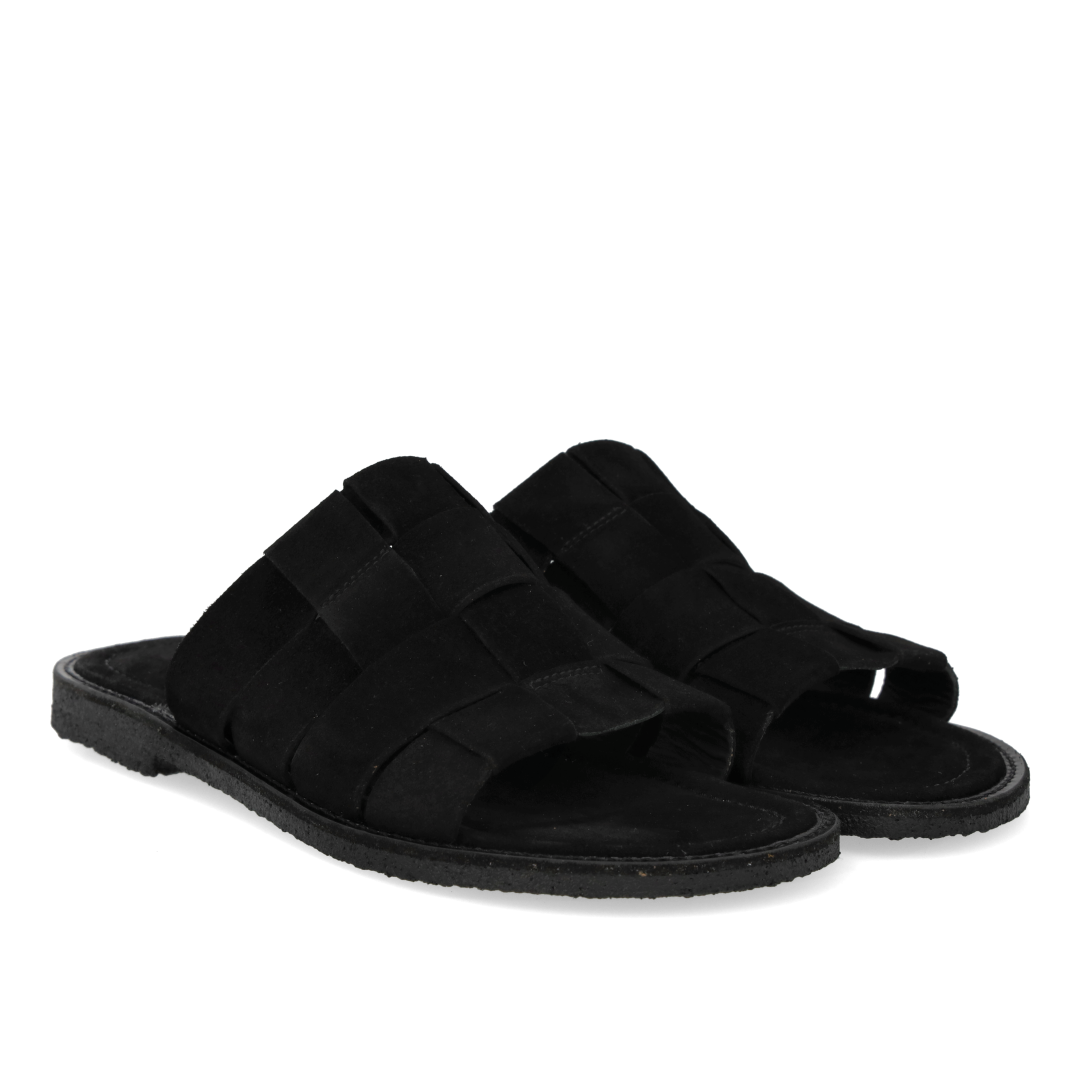 Geflochtene Slip-On-Sandale