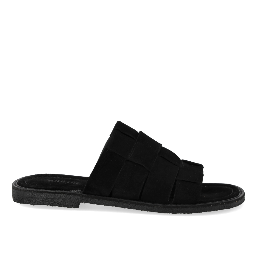 Geflochtene Slip-On-Sandale