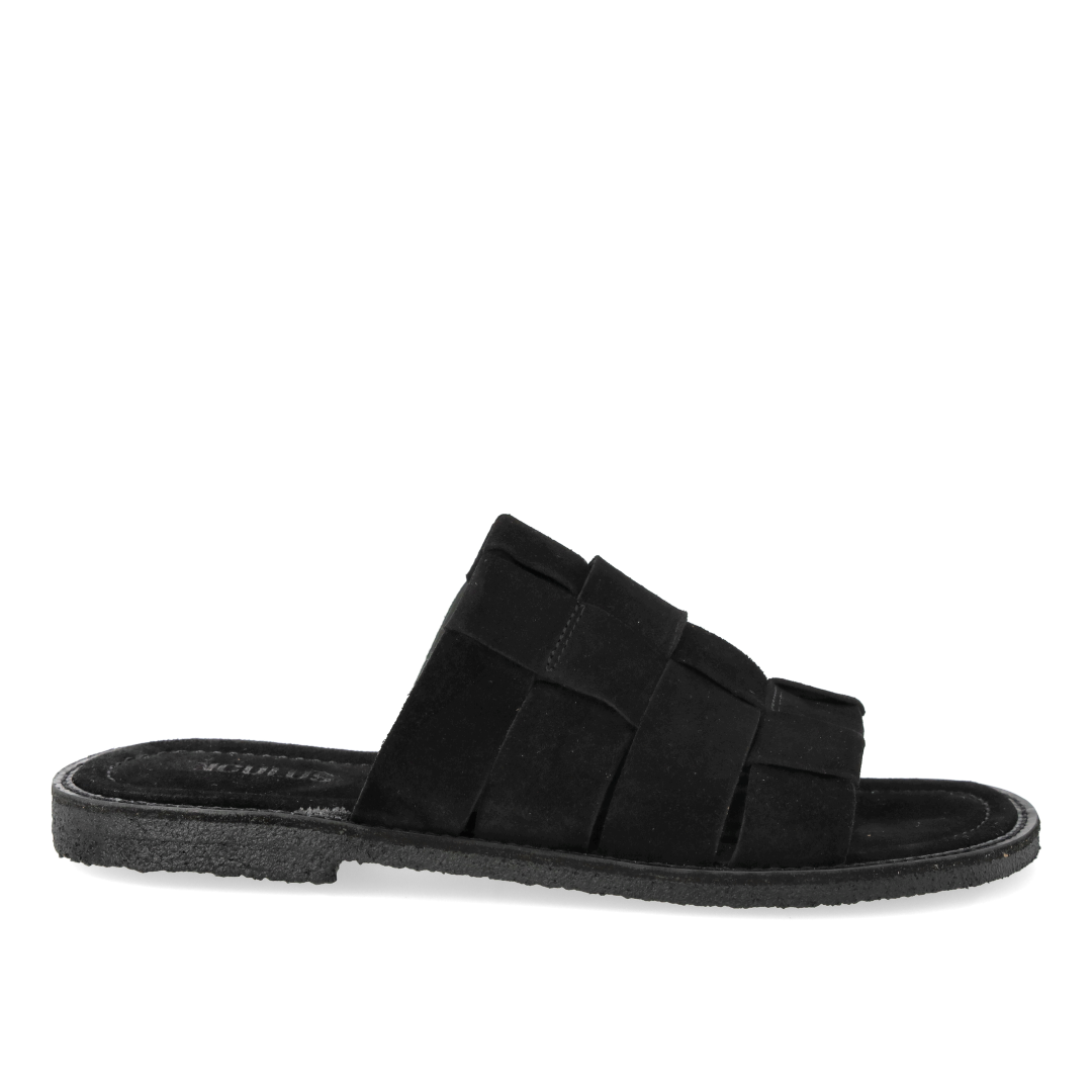 Geflochtene Slip-On-Sandale
