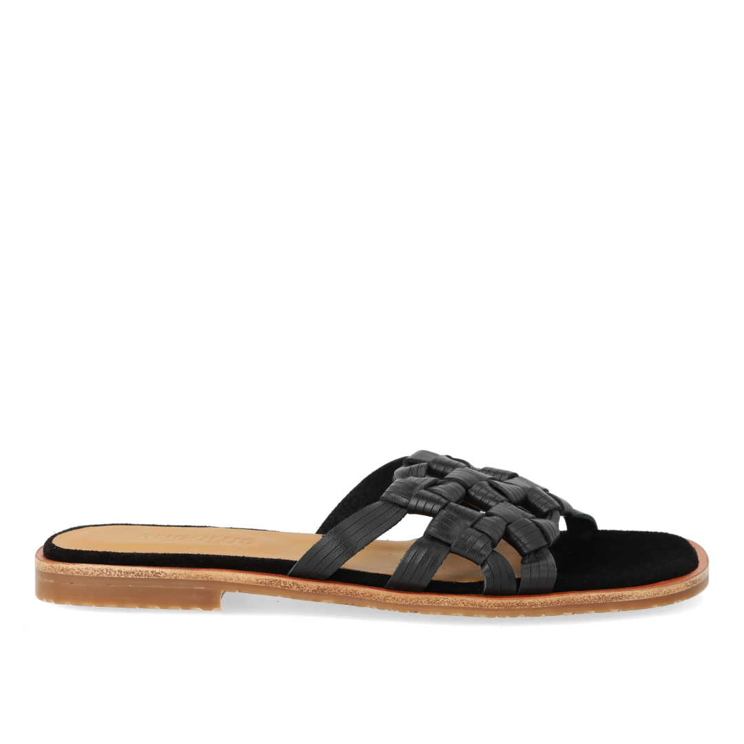 Slip-on-Sandale mit geflochtenem Detail