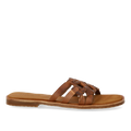 Slip-on-Sandale mit Flechtdetail