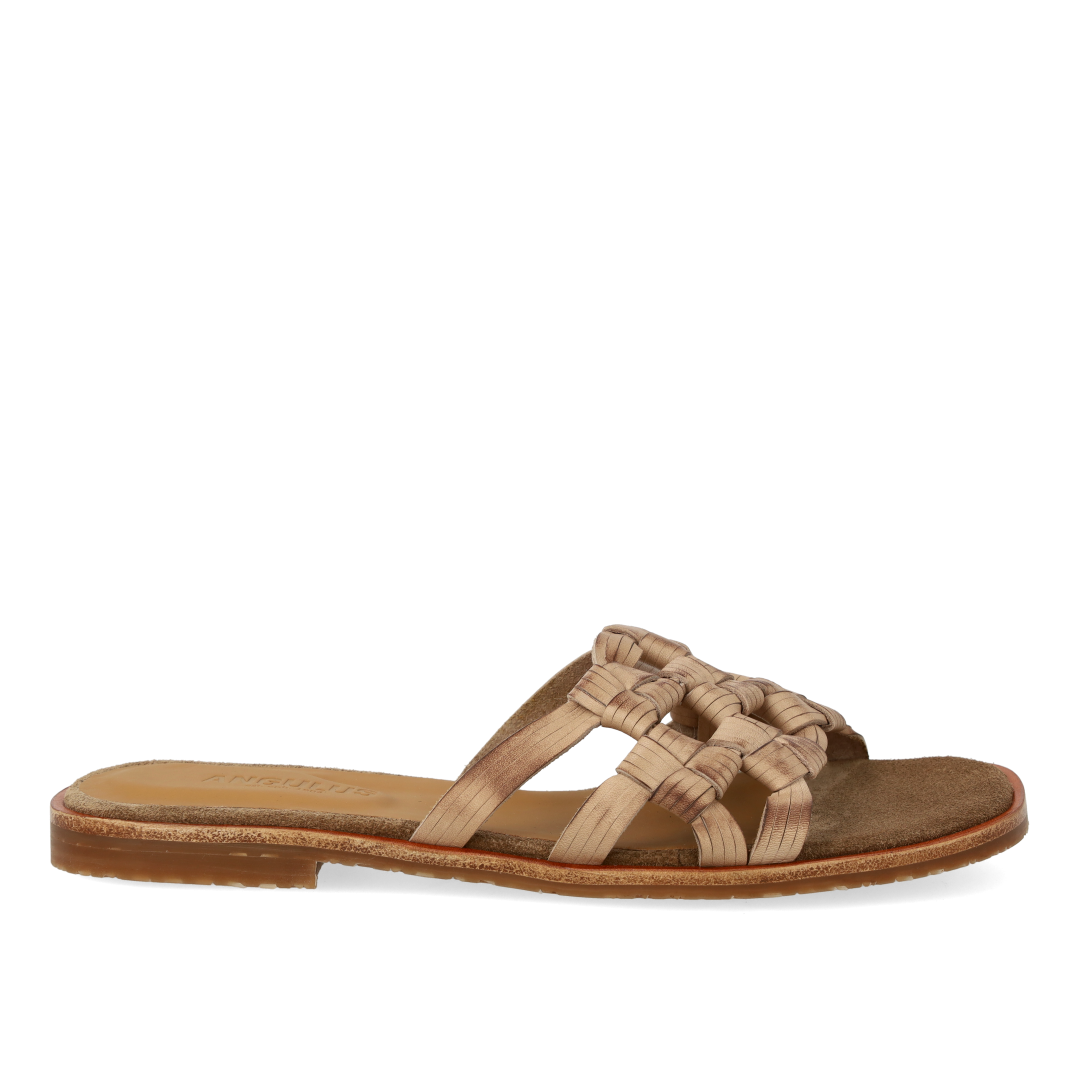 Slip-on-Sandale mit geflochtenem Detail