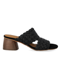 Mule mit geflochtenem Lederdetail