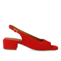 Hochhackige Slingback-Sandalette mit offener Spitze