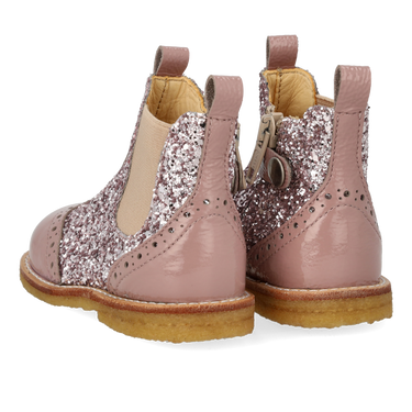 Klassischer Chelsea-Stiefel mit funkelndem Glitze