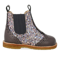 Klassische Chelsea-Stiefel mit funkelndem Glitzer