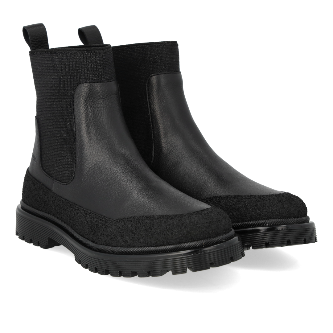 Stiefelette mit Elastik und Profilsohle