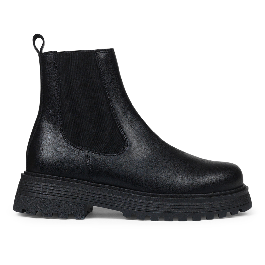 Chelsea-Stiefel mit Elastikeinsatz und Tracksohle