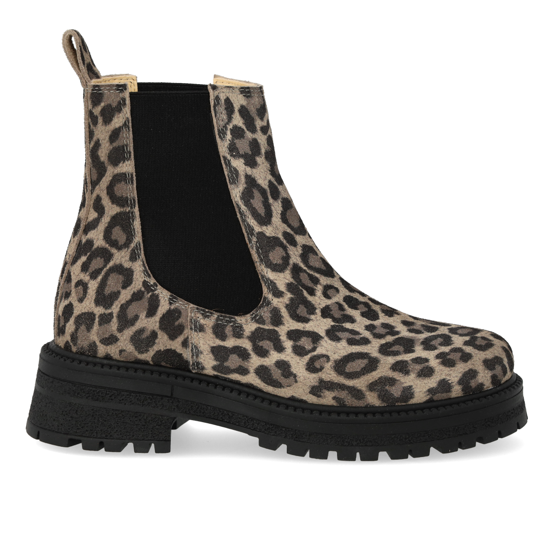 Chelsea-Stiefel mit Elastikeinsatz auf Tracksohle