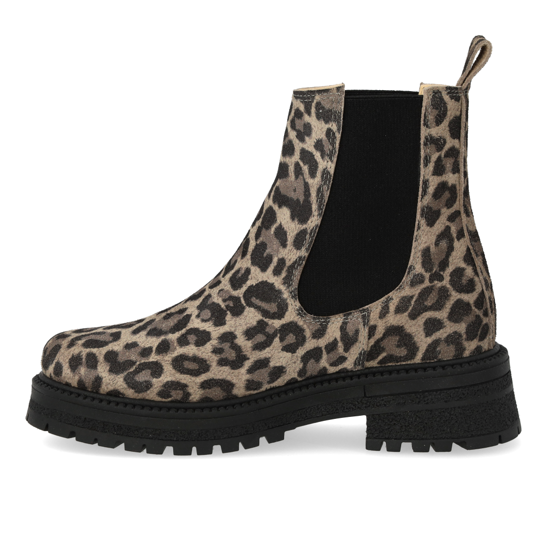 Chelsea-Stiefel mit Elastikeinsatz auf Tracksohle