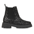 Glitzer-Chelsea-Stiefel mit Tracksohle