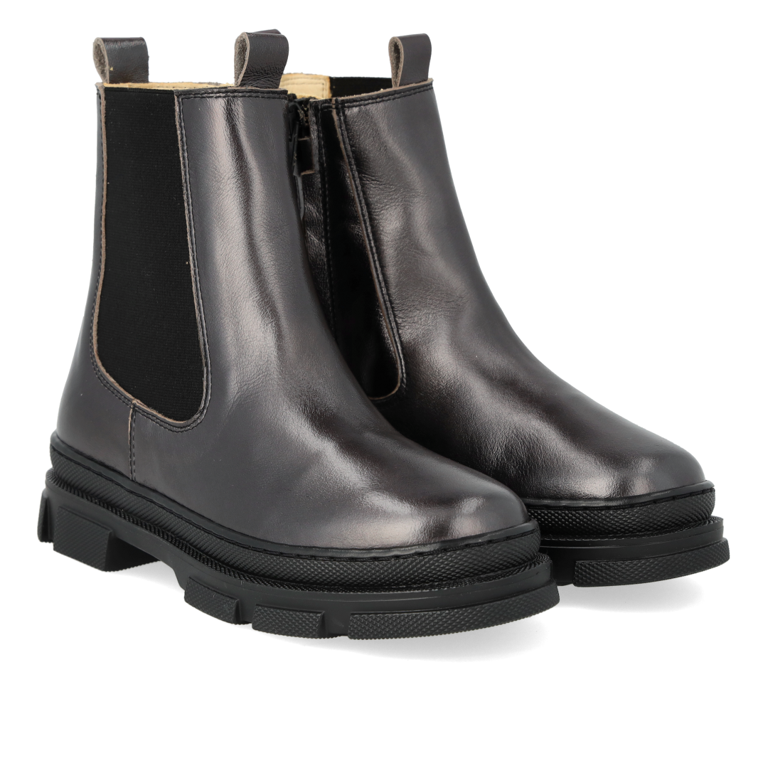 Stiefelette mit Elastik und Reißverschluss