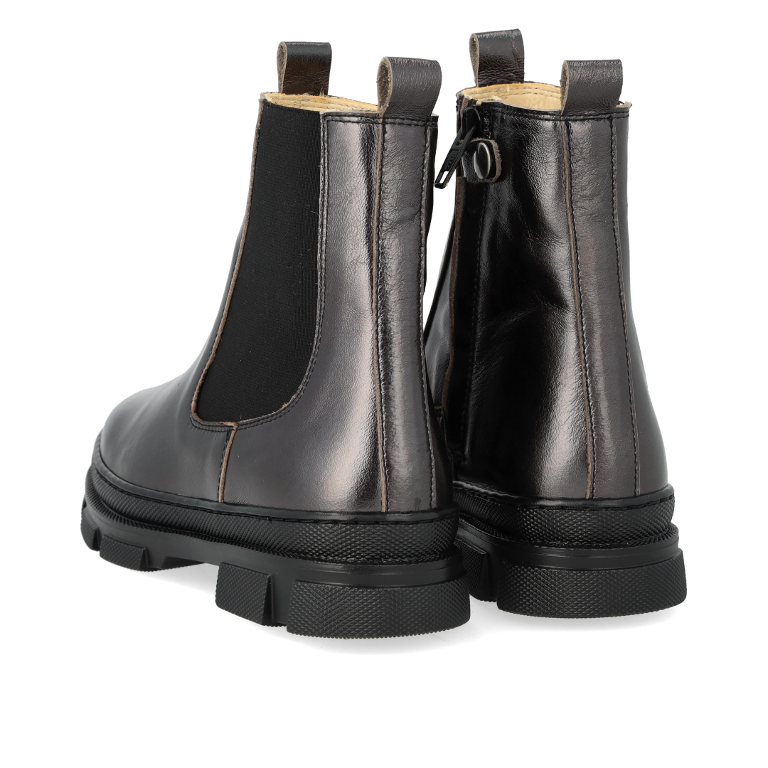 Stiefelette mit Elastik und Reißverschluss