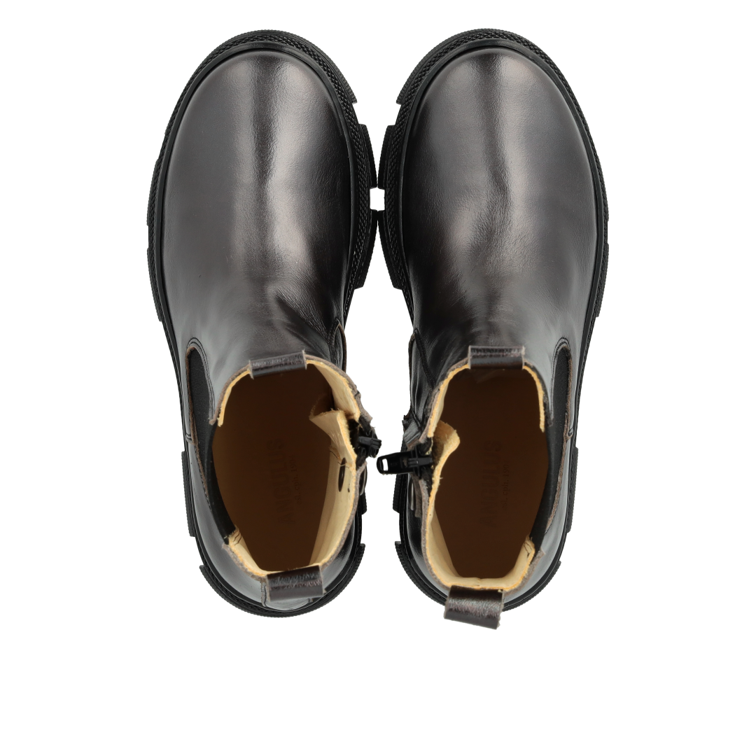 Stiefelette mit Elastik und Reißverschluss