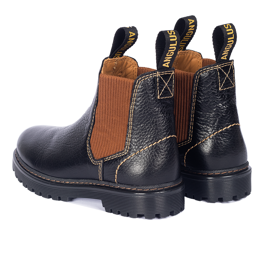 Chelsea-Stiefel mit Logo-Riemen