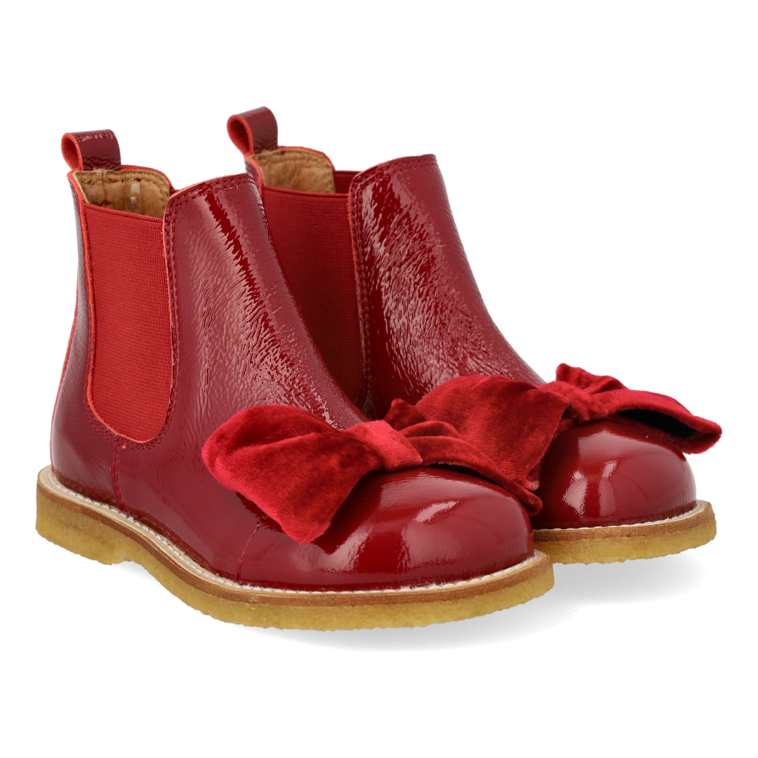 Chelsea-Stiefel mit Velours-Schleife